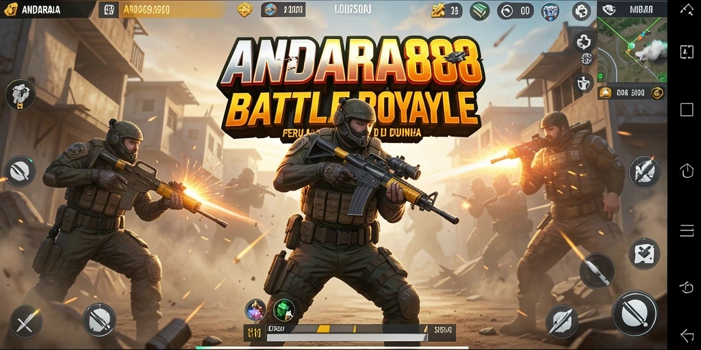 Tampilkan aksi seru di battlefield ANDARA88 dengan pemain bertarung.