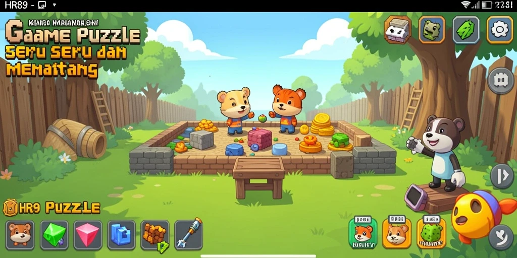 Tampilan gameplay HR89 menampilkan serangkaian teka-teki yang menarik.