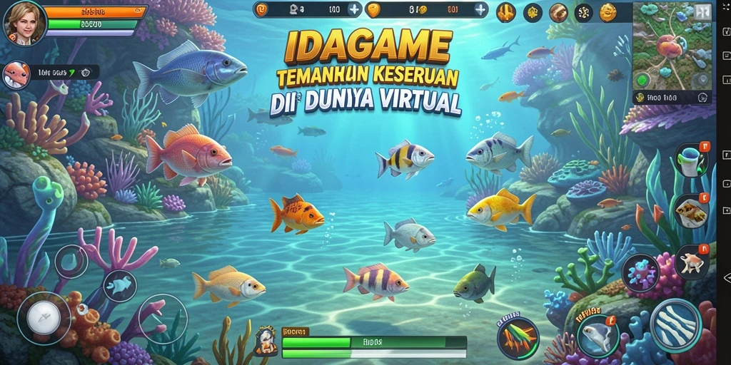 Screenshot gameplay IDAGAME dengan suasana memancing yang menakjubkan.