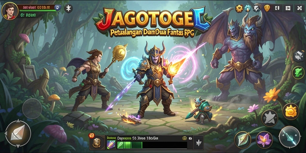 Screenshot menampilkan aksi pertarungan seru dalam JAGOTOGEL.
