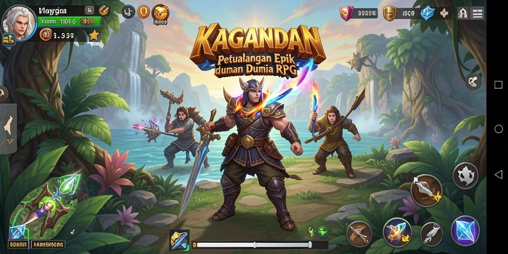 Tampilan gameplay KAGANDAN yang memukau dalam pertarungan epik.