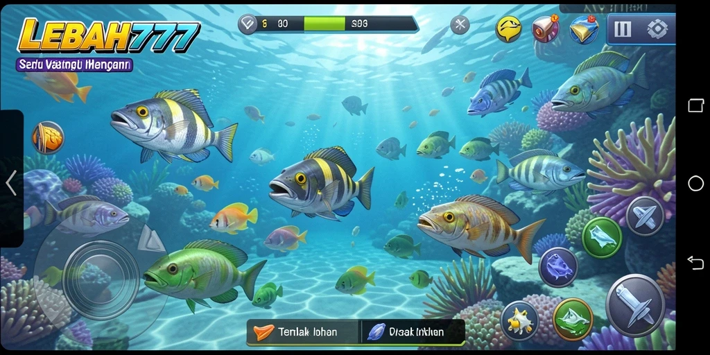 Screenshot gameplay Tembak Ikan LEBAH777 yang seru dan mengasyikkan.