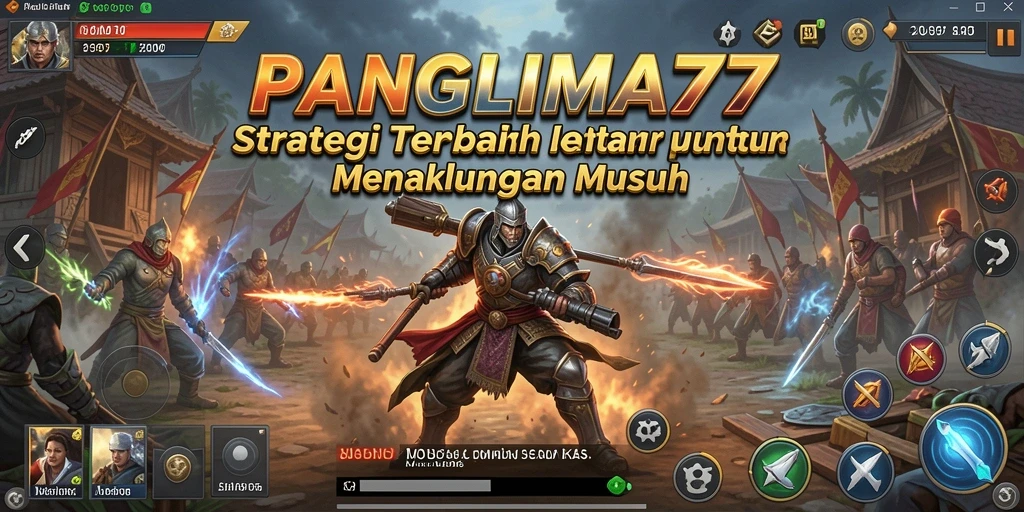 Screenshot gameplay PANGLIMA77 menampilkan aksi strategis yang mendebarkan.