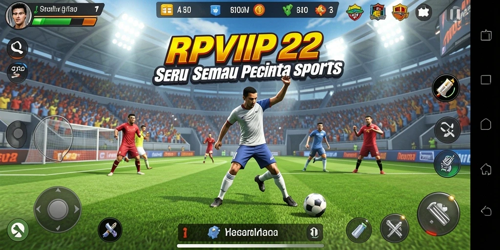 Tampilan gameplay RPVIP2 yang memukau dalam pertandingan olahraga.
