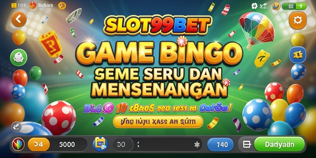 Screenshot utama SLOT99BET menunjukkan gameplay Bingo yang mengasyikkan.
