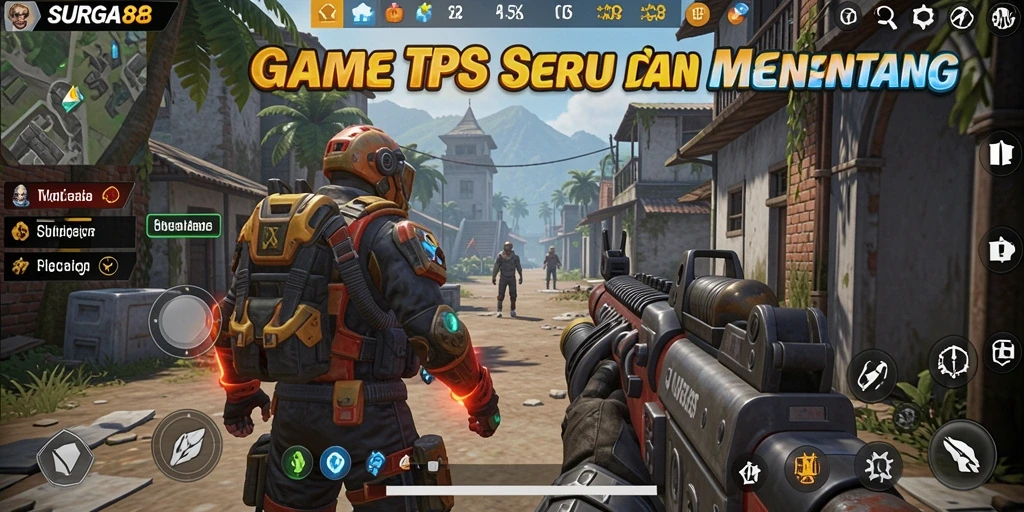 Gameplay seru dalam <strong>SURGA88</strong> dengan berbagai karakter dan senjata.